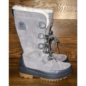 Sorel Women's Torino II Tall Snow Boot Gray Size 7 Waterproof EUC